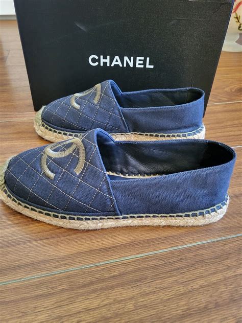 chanel espadrilles ebay|chanel espadrilles price euro.